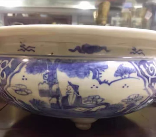 古玩陶瓷青花香爐真品鑒賞圖