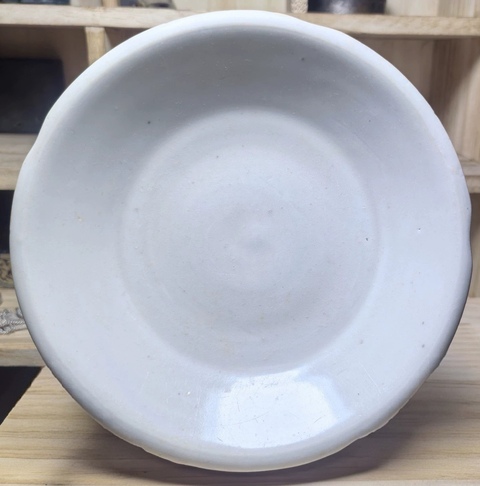 古玩陶瓷宣州窯白釉葵口洗真品鑒賞圖