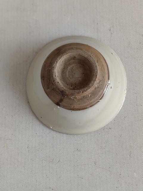 古玩陶瓷磁州窯白釉茶碗拍賣,當前價格580元