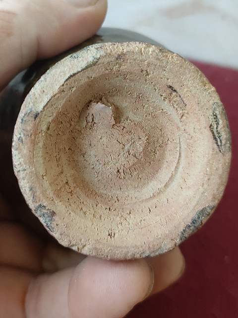 古玩陶瓷褐釉塔式罐拍賣(mài)，當(dāng)前價(jià)格800元
