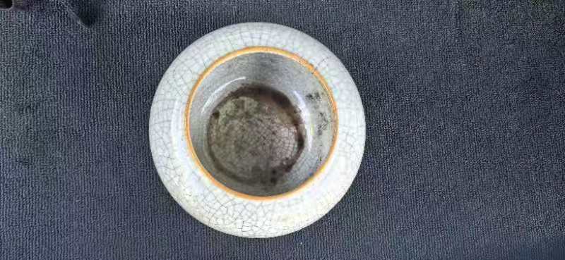 古玩陶瓷哥釉水洗真品鑒賞圖