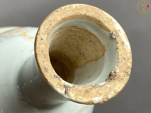 古玩陶瓷梅紋青花高足杯標本真品鑒賞圖