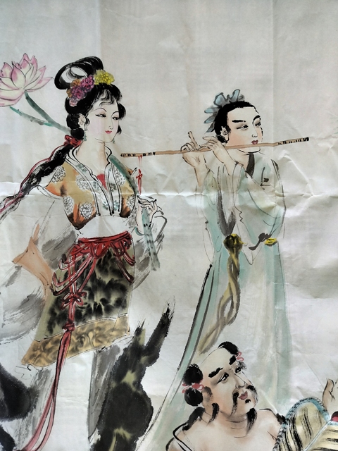 古玩字畫八仙過海真品鑒賞圖