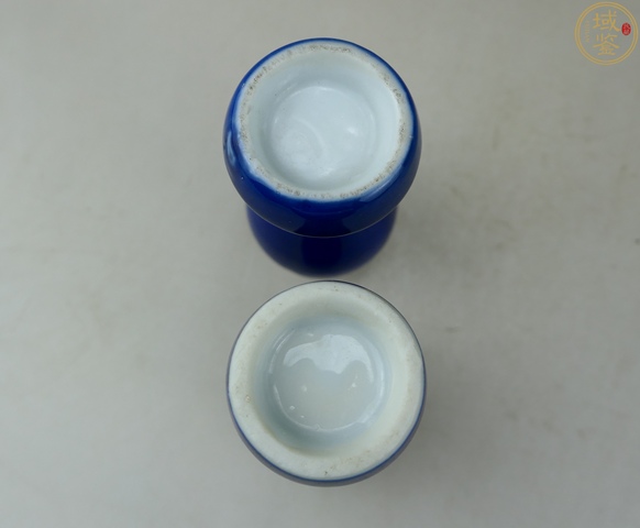 古玩陶瓷民國時期·霽藍釉梅瓶（一對）拍賣，當前價格999元