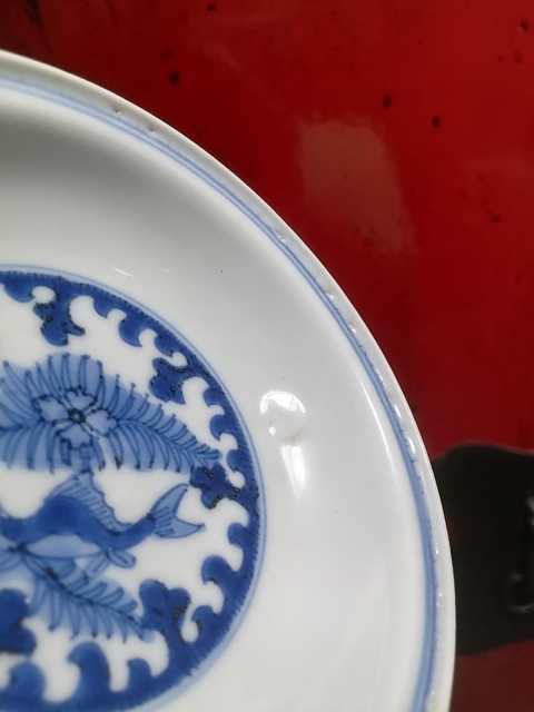 古玩陶瓷青花盤真品鑒賞圖