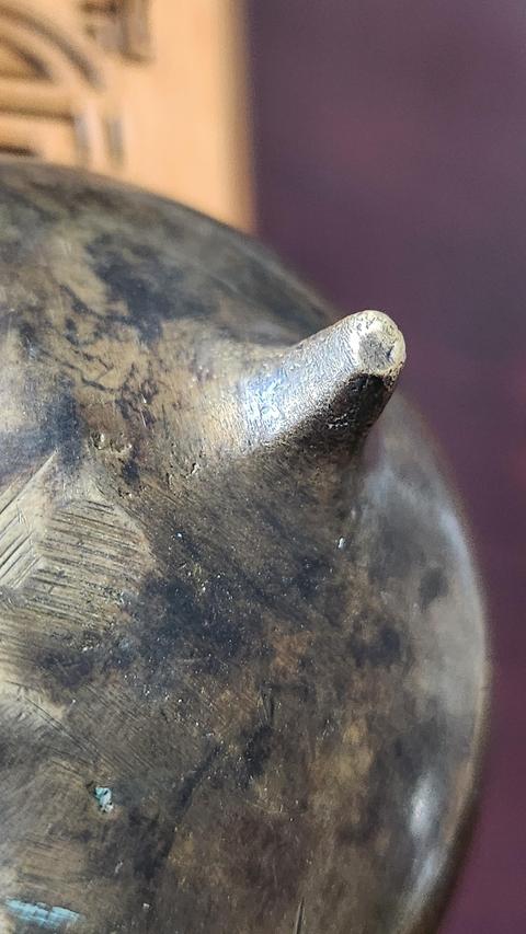 古玩銅器銅爐真品鑒賞圖