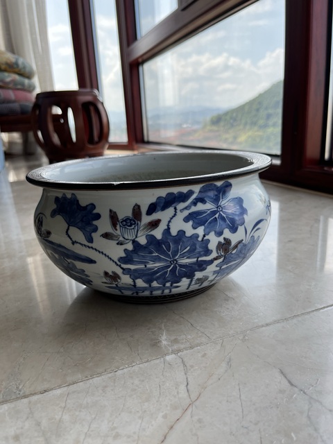 古玩陶瓷青花釉里紅爐真品鑒賞圖
