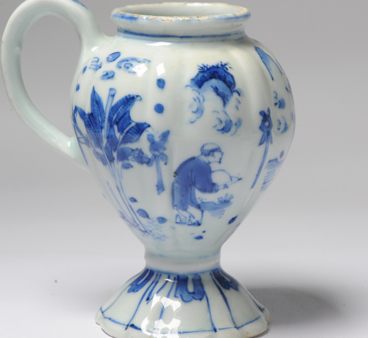 古玩陶瓷人物紋青花罐真品鑒賞圖