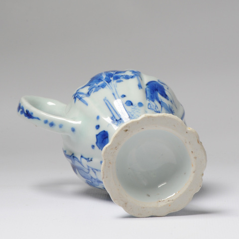 古玩陶瓷人物紋青花罐真品鑒賞圖