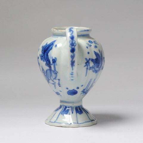 古玩陶瓷人物紋青花罐真品鑒賞圖