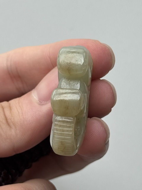 古玩玉器和田玉象真品鑒賞圖