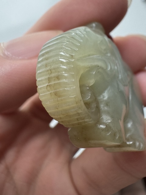 古玩玉器和田玉象真品鑒賞圖