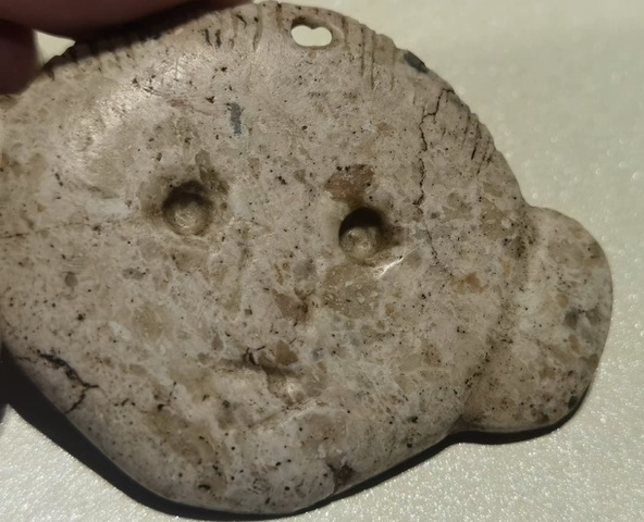 古玩玉器玉人面真品鑒賞圖