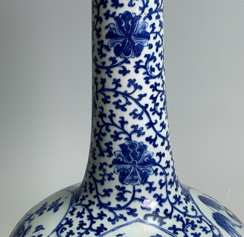 古玩陶瓷青花瓶真品鑒賞圖