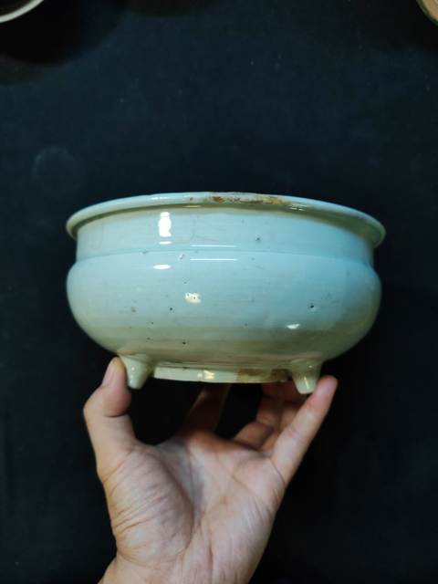 古玩陶瓷明代香爐真品鑒賞圖