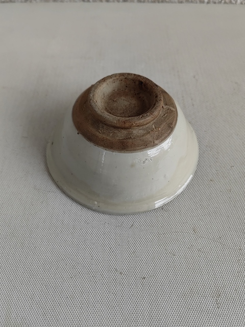 古玩陶瓷磁州窯白釉茶碗拍賣,當前價格580元
