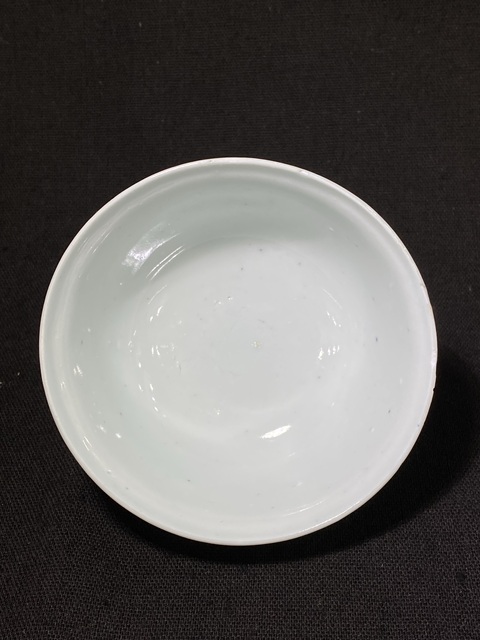 古玩陶瓷雍正青花茶圓真品鑒賞圖