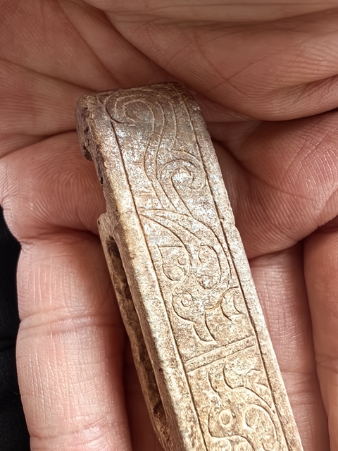 古玩玉器仿古玉劍璏真品鑒賞圖