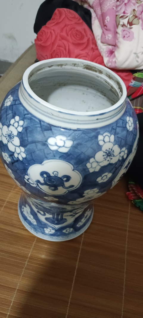 古玩陶瓷康熙青花半截鳳尾尊拍賣，當前價格8500元