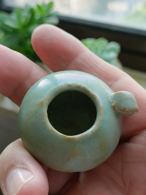 古玩陶瓷館藏級珍品南宋精品龍泉青瓷鳥食罐拍賣，當前價格2980元