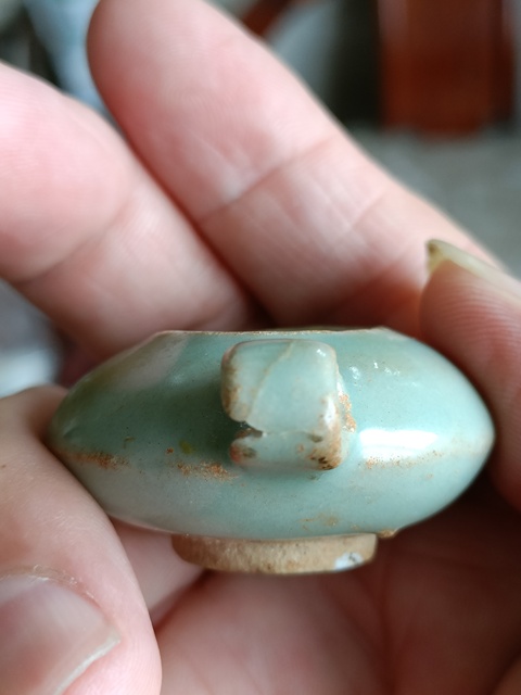 古玩陶瓷館藏級珍品南宋精品龍泉青瓷鳥食罐拍賣，當前價格2980元