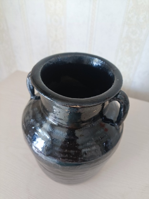 古玩陶瓷黑釉雙系罐真品鑒賞圖