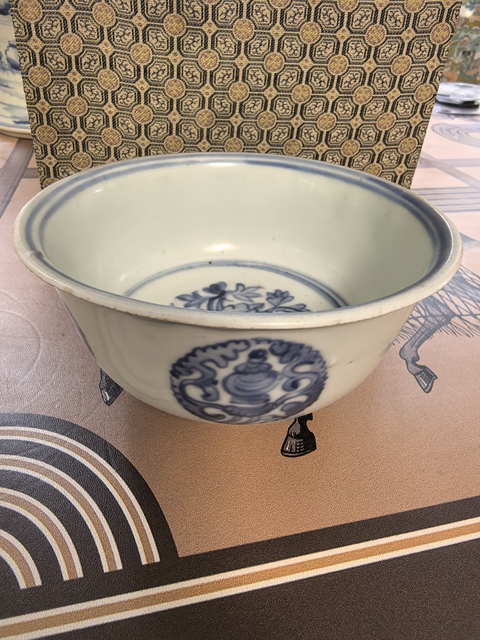 古玩陶瓷明成化青花花卉紋碗拍賣,當前價格15980元