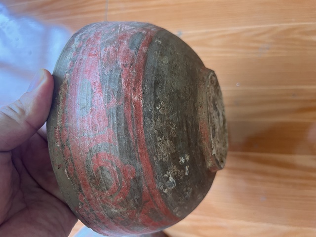 古玩陶瓷漢代彩繪陶盒真品鑒賞圖