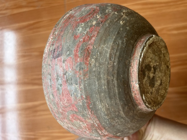 古玩陶瓷漢代彩繪陶盒真品鑒賞圖