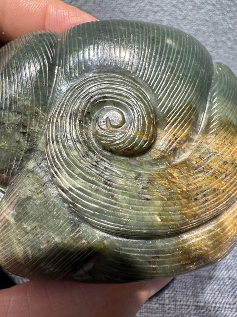 古玩玉器清代黃玉雕件真品鑒賞圖