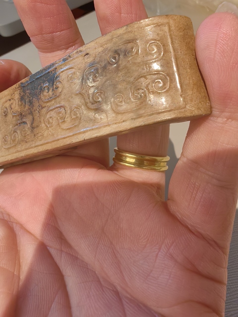古玩玉器仿古玉劍璏真品鑒賞圖