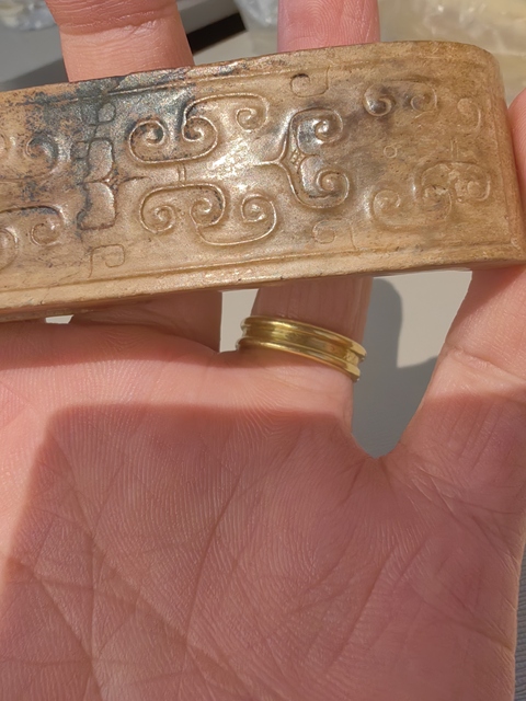 古玩玉器仿古玉劍璏真品鑒賞圖