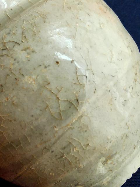 古玩陶瓷青白釉茶入真品鑒賞圖