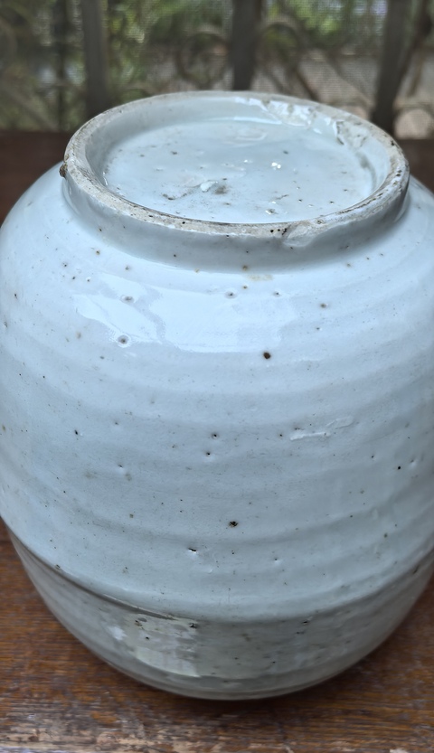 古玩陶瓷白釉蓋罐真品鑒賞圖