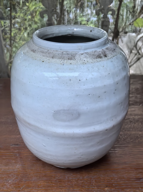 古玩陶瓷白釉蓋罐真品鑒賞圖