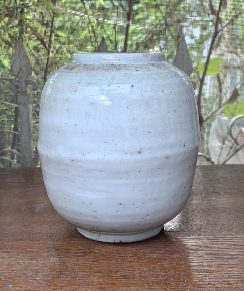 古玩陶瓷白釉蓋罐真品鑒賞圖