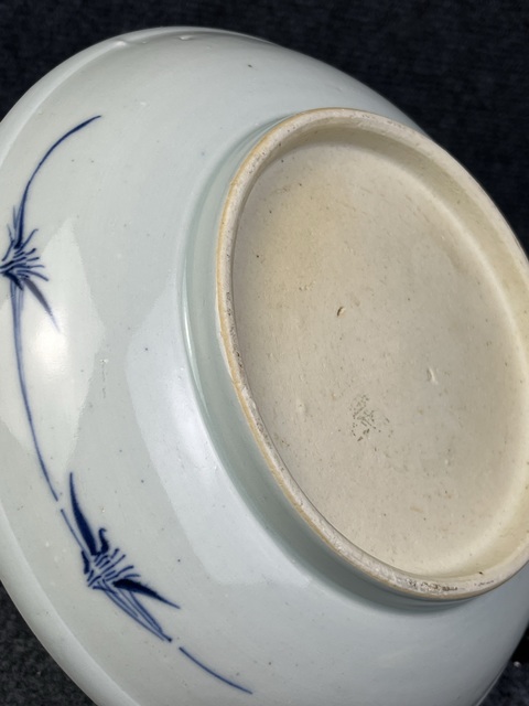 古玩陶瓷雍正青花雙鹿盤拍賣，當前價格9000元