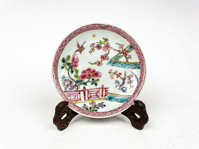 古玩陶瓷清雍正·粉彩花卉盤(pán)拍賣(mài)，當(dāng)前價(jià)格0元