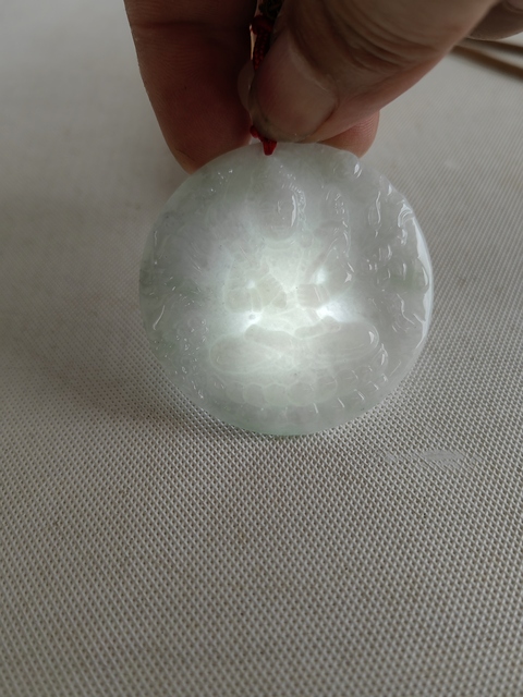 古玩玉器翡翠雕“虛空藏菩薩”掛牌拍賣，當(dāng)前價格398元