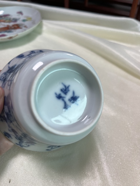 古玩陶瓷青花杯真品鑒賞圖