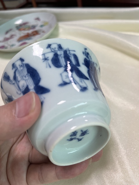 古玩陶瓷青花杯真品鑒賞圖