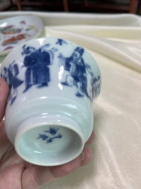 古玩陶瓷青花杯真品鑒賞圖