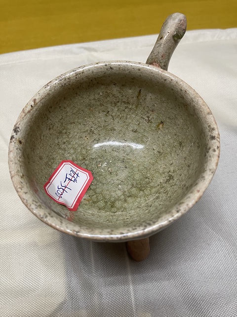 古玩陶瓷南北朝洪州窯三足爐真品鑒賞圖