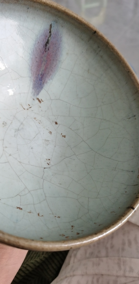 古玩陶瓷鈞瓷大碗真品鑒賞圖