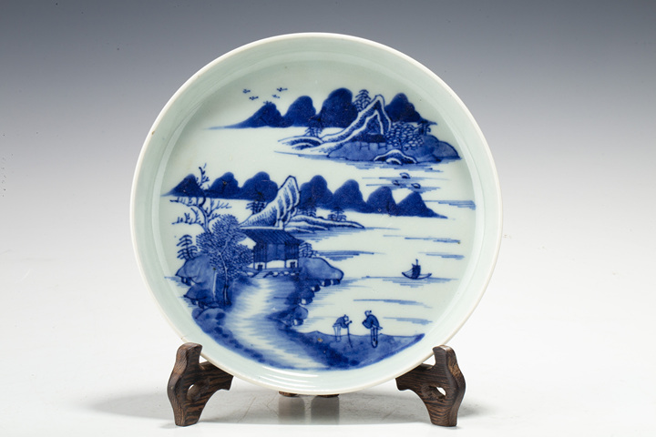 古玩陶瓷清中晚·青花山水人物紋鏜鑼洗
拍賣,當前價格0元
