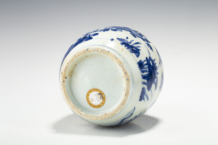 古玩陶瓷明晚·青花花鳥紋罐拍賣，當(dāng)前價(jià)格348元