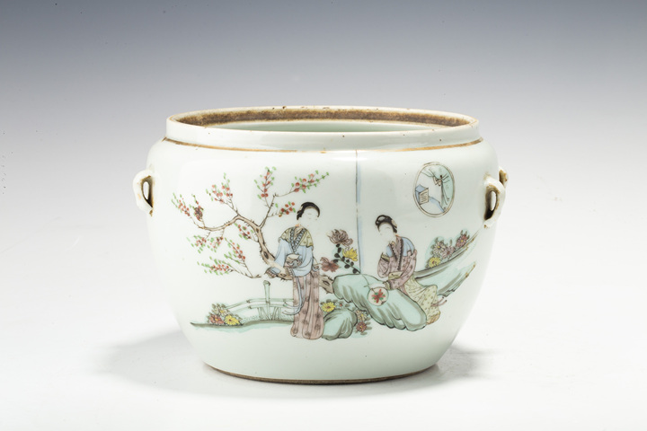 古玩陶瓷民國·粉彩桃花仕女圖四系粥罐
真品鑒賞圖