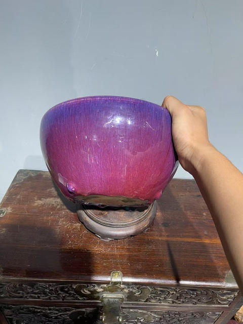 古玩陶瓷窯變釉爐真品鑒賞圖