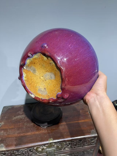 古玩陶瓷窯變釉爐真品鑒賞圖