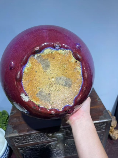 古玩陶瓷窯變釉爐真品鑒賞圖